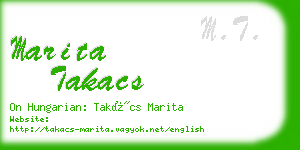 marita takacs business card